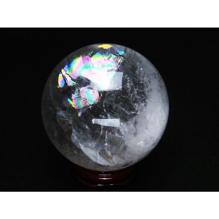 虹入り ヒマラヤ水晶 丸玉 63mm t62-15150 : 誠安天然石専門店 - 通販