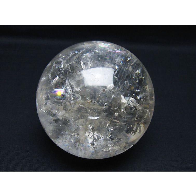 虹入り ヒマラヤ水晶 丸玉 87mm t62-16327 : 誠安天然石専門店 - 通販
