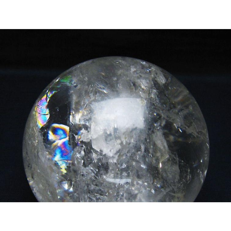 1.2Kg 虹入り ヒマラヤ水晶 丸玉 94mm t62-16336 : 誠安天然石専門店
