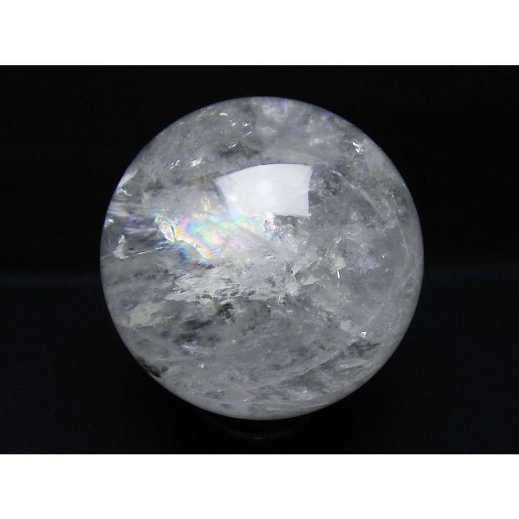 2.4Kg 虹入り ヒマラヤ水晶 丸玉 125mm t62-16338 : 誠安天然石専門店