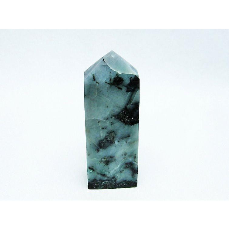 天然石　アガットピラー　Agate Pillar 四角柱 エメラルド 四角柱 ポリッシュポイント t624-2612 : 誠安天然石専門店
