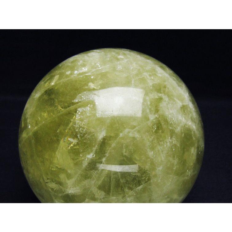 1.4Kg シトリン水晶 丸玉 98mm t63-7561_2