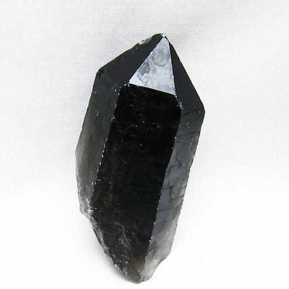 エッチドクォーツ　モリオン　黒水晶　原石　ラフストーン 蝕像水晶 黒水晶 原石 モリオン 純天然 ブラジル産 t633-2422 : 誠安天然石専門