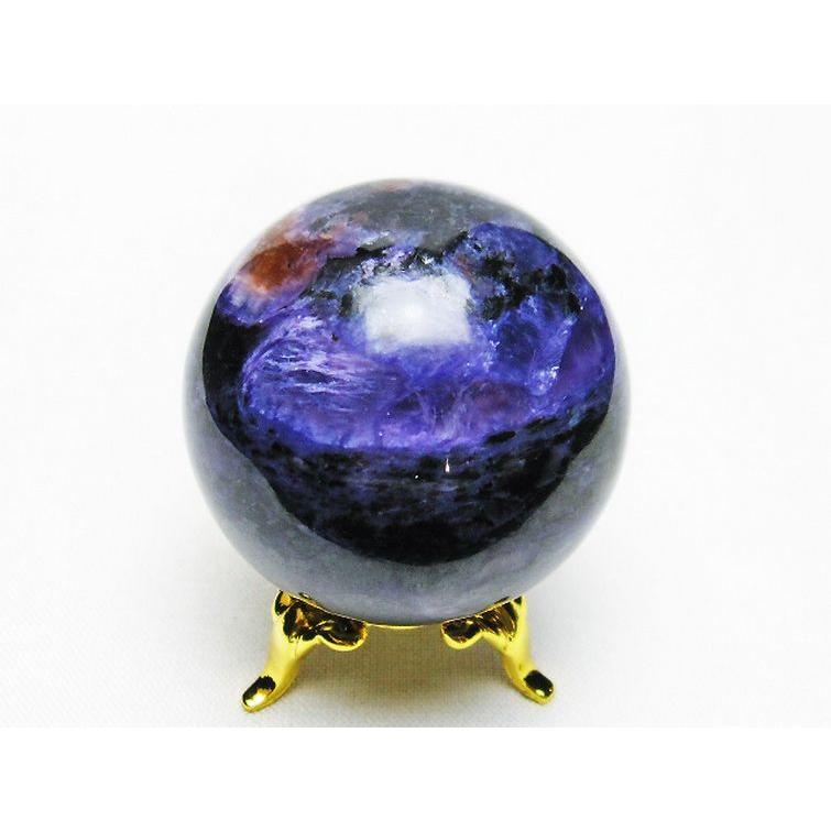 チャロアイト 丸玉 38mm t637-4490 : 誠安天然石専門店 - 通販 - Yahoo