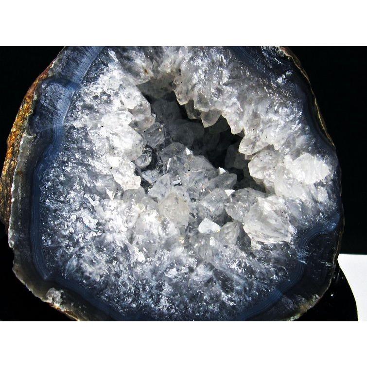 1.1Kg ウルグアイ産 アゲート水晶ドーム t640-2052 : 誠安天然石