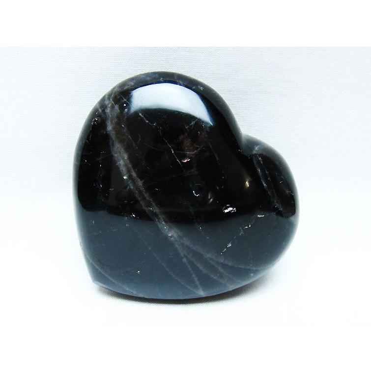 モリオン 純天然 黒水晶 ハート 置物 t643-4735 : 誠安天然石専門店