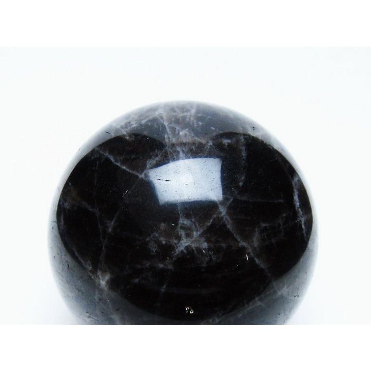 モリオン 純天然 黒水晶 丸玉 65mm t643-4886 : 誠安天然石専門店
