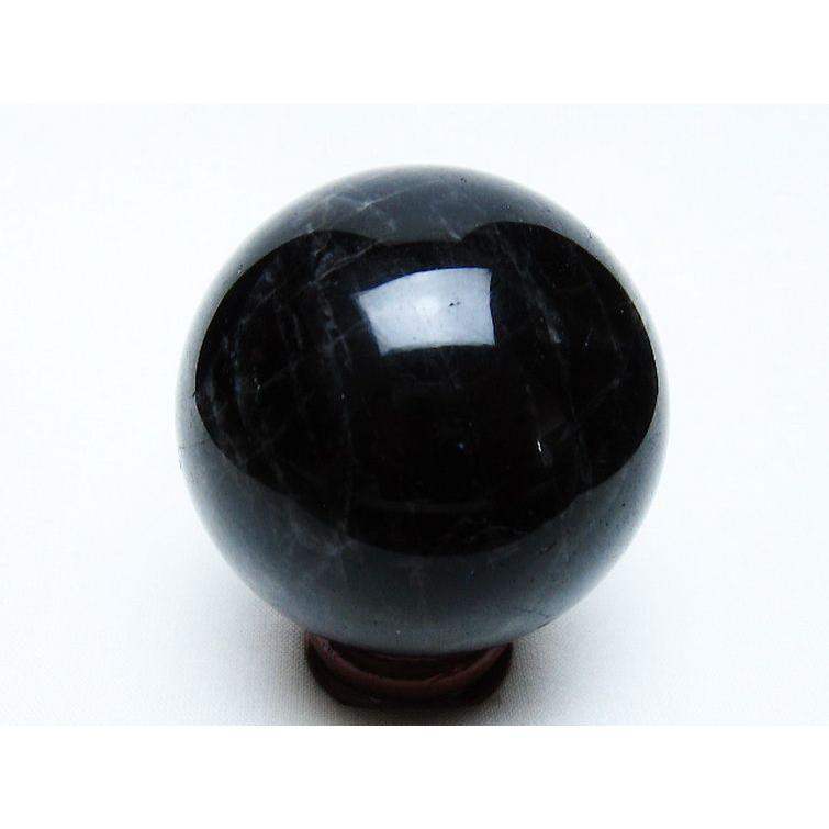 モリオン 純天然 黒水晶 丸玉 52mm t643-4946 : 誠安天然石専門店
