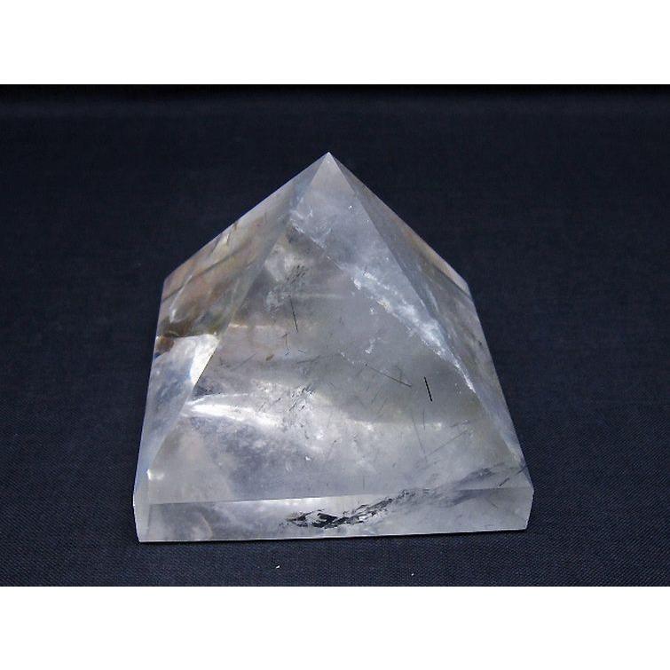 ルチルクォーツ（金針ルチル水晶）ピラミッド t648-3730 : 誠安天然石