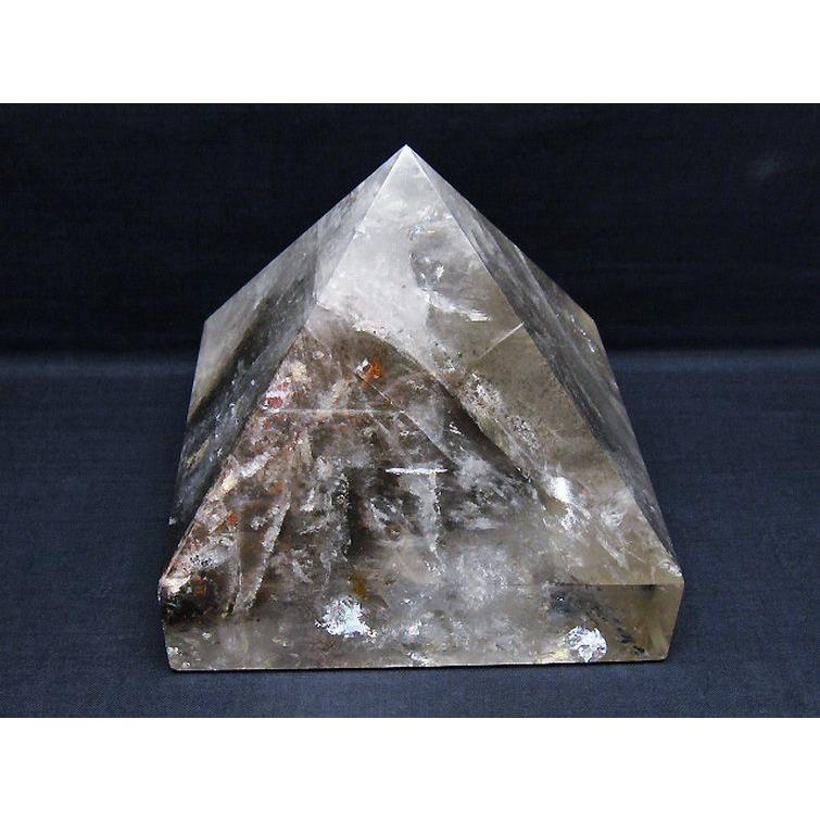 3Kg 虹入ガーデンクォーツ（庭園水晶）りピラミッド t648-3752 : 誠安