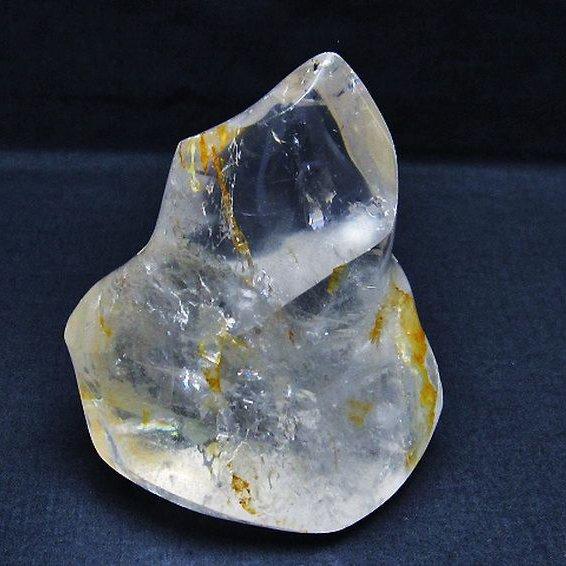 ヒマラヤ水晶 炎（フレイム） ポリッシュ 置物 t653-3678 : 誠安