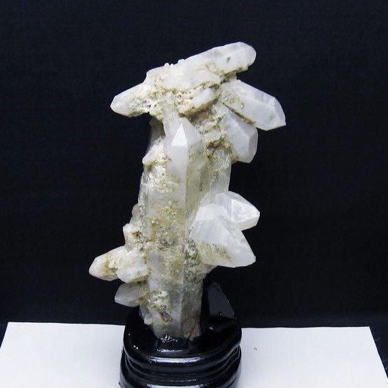 1Kg トルマリン入り ヒマラヤ水晶クラスター t668-7856 : 誠安天然石