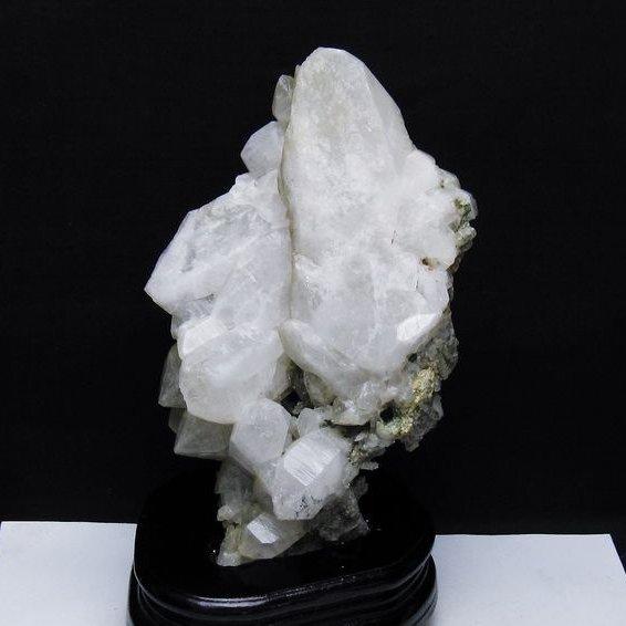 トルマリン & 水晶　 　(ヒマラヤ天然石) 1.4Kg トルマリン入り ヒマラヤ水晶クラスター t668-7864 : 誠安天然石