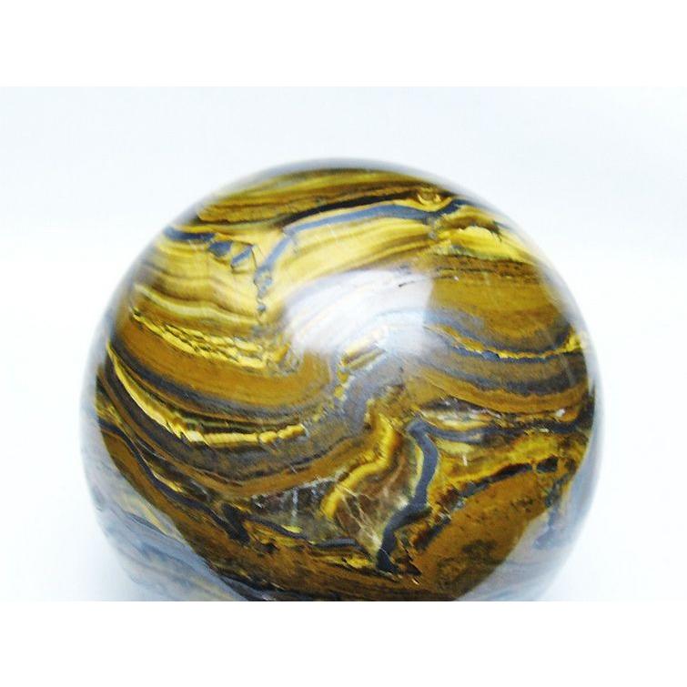 1.1Kg アイアンタイガーアイ 丸玉 89mm t671-6343_2