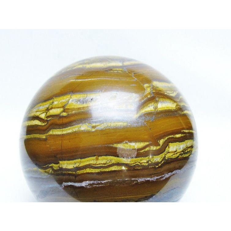 1.9Kg アイアンタイガーアイ 丸玉 110mm t671-6370_2