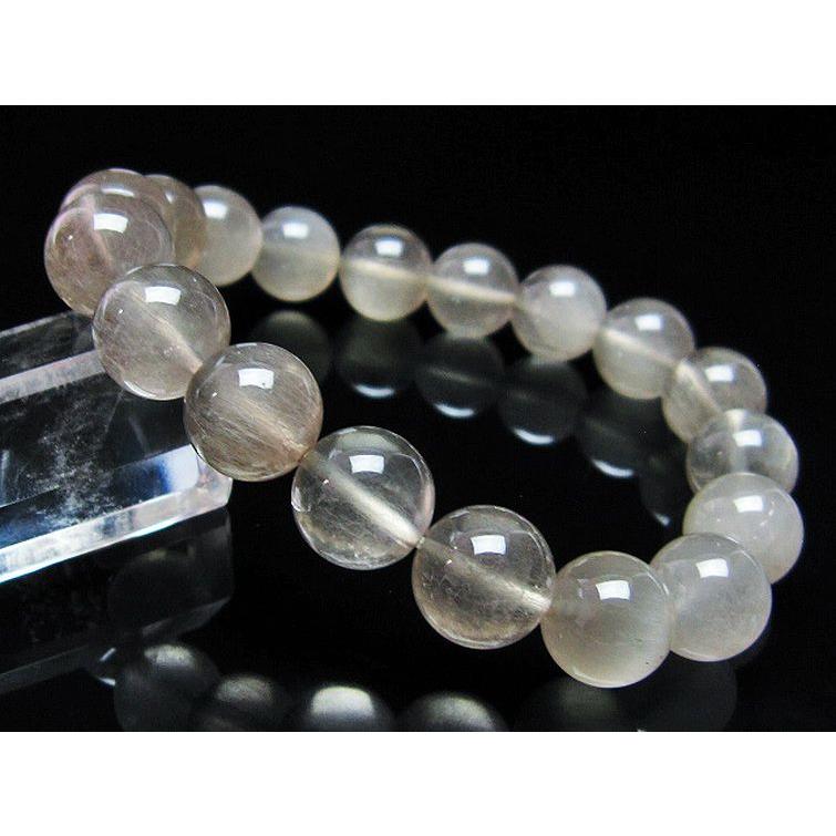 ルチルクォーツ ブレスレット キャッツアイ プラチナルチル 11mm t684