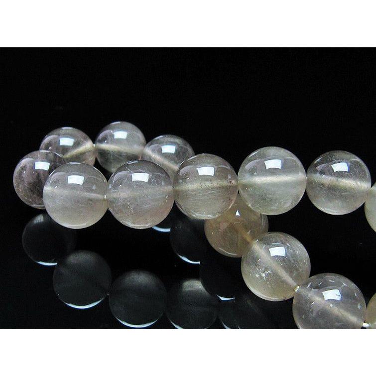ルチルクォーツ ブレスレット キャッツアイ プラチナルチル 13mm t684