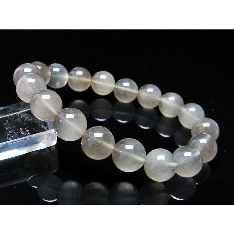 ルチルクォーツ ブレスレット キャッツアイ プラチナルチル 12mm t684
