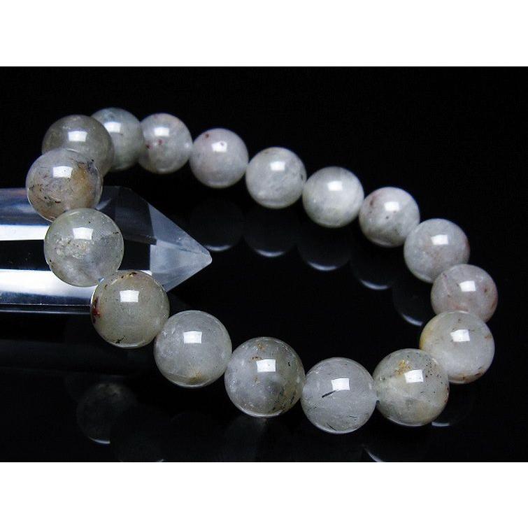 ルチルクォーツ ブレスレット キャッツアイ プラチナルチル 12mm t684 