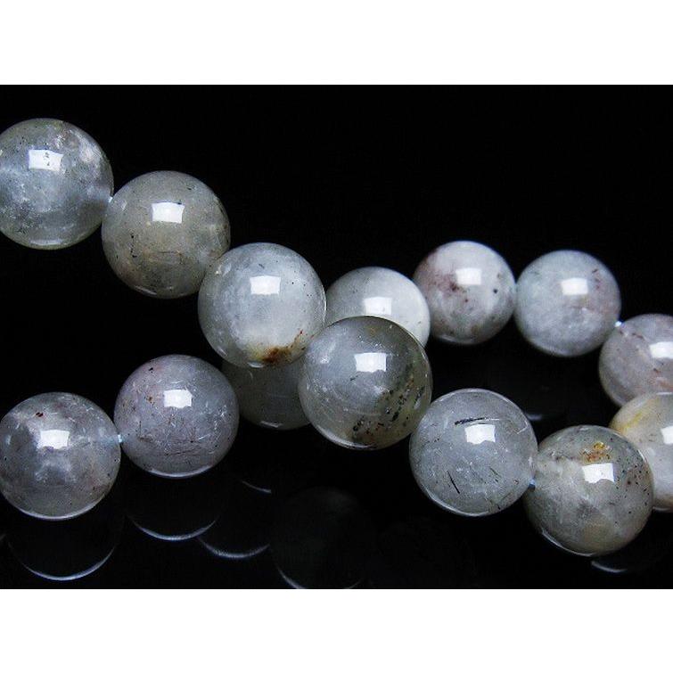 ルチルクォーツ ブレスレット キャッツアイ プラチナルチル 12mm t684