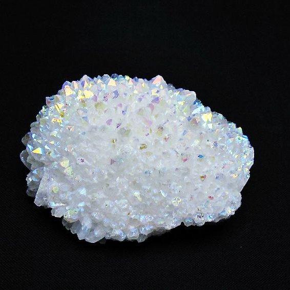 レインボーオーラ水晶クラスター t693-4717 : 誠安天然石専門店 - 通販