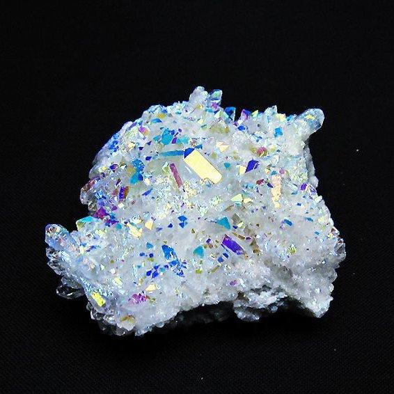 レインボーオーラ水晶クラスター t693-4796 : 誠安天然石専門店 - 通販 