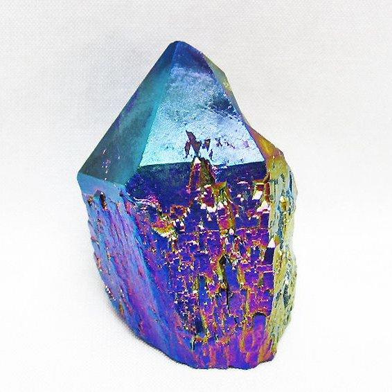 【一点物】オーラ水晶 カテドラル ライブラリー 原石 ブルー オーラ水晶 オーラクリスタル カテドラルライブラリー 原石 (ブルー
