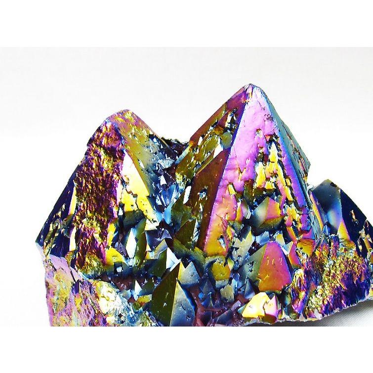 オーラ水晶 オーラクリスタル クラスター (レインボー) t693-5404 : 誠