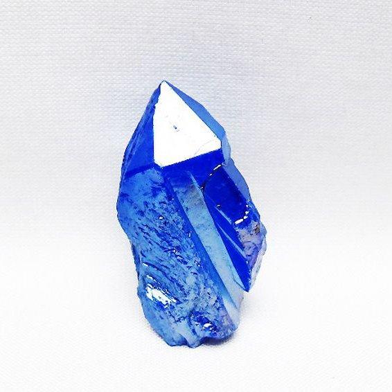【一点物】オーラ水晶 カテドラル ライブラリー 原石 ブルー オーラ水晶 オーラクリスタル カテドラルライブラリー 原石 (ブルー