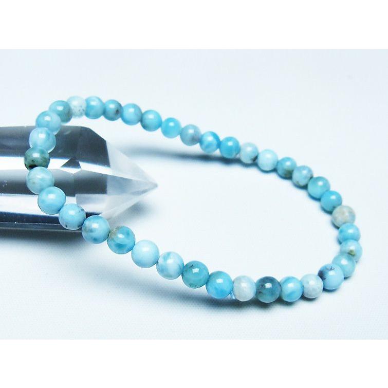 超特価!ラリマー ブレスレットとペンダント ラリマー ブレスレット 5mm t7-21818 : 誠安天然石専門店 - 通販