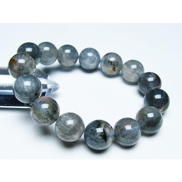 トルマリン ブレスレット トルマリンルチル 15mm t702-6538 : 誠安