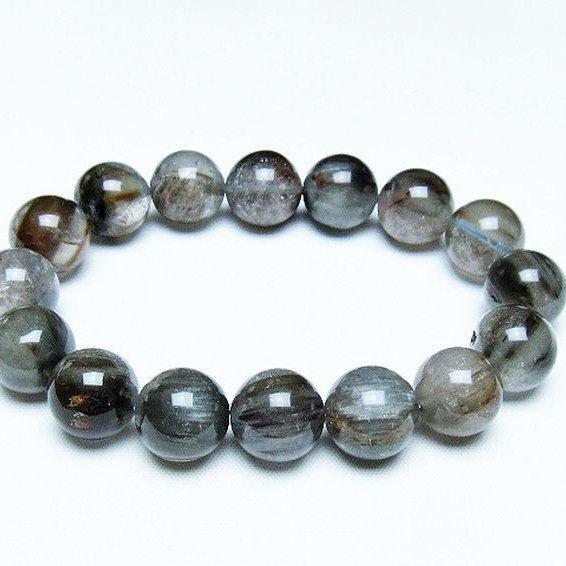 トルマリン ブレスレット トルマリンルチル 14mm t702-6670 : 誠安