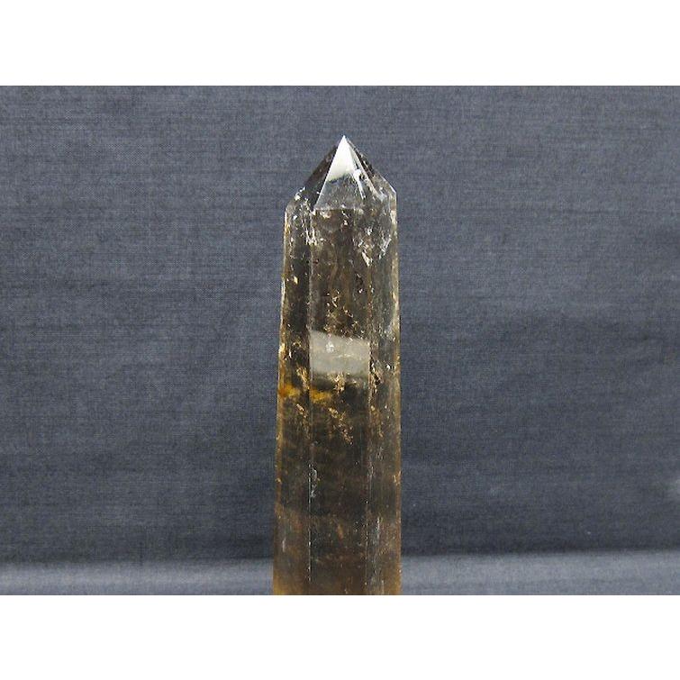 虹入り ライトニング水晶ガーデンクォーツ（庭園水晶） 六角柱 t705