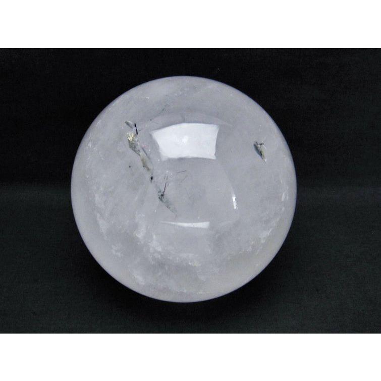 水晶 丸玉 水晶玉 スフィア 球 ルチル入り 3.2Kg 133mm t718-2494 : 誠