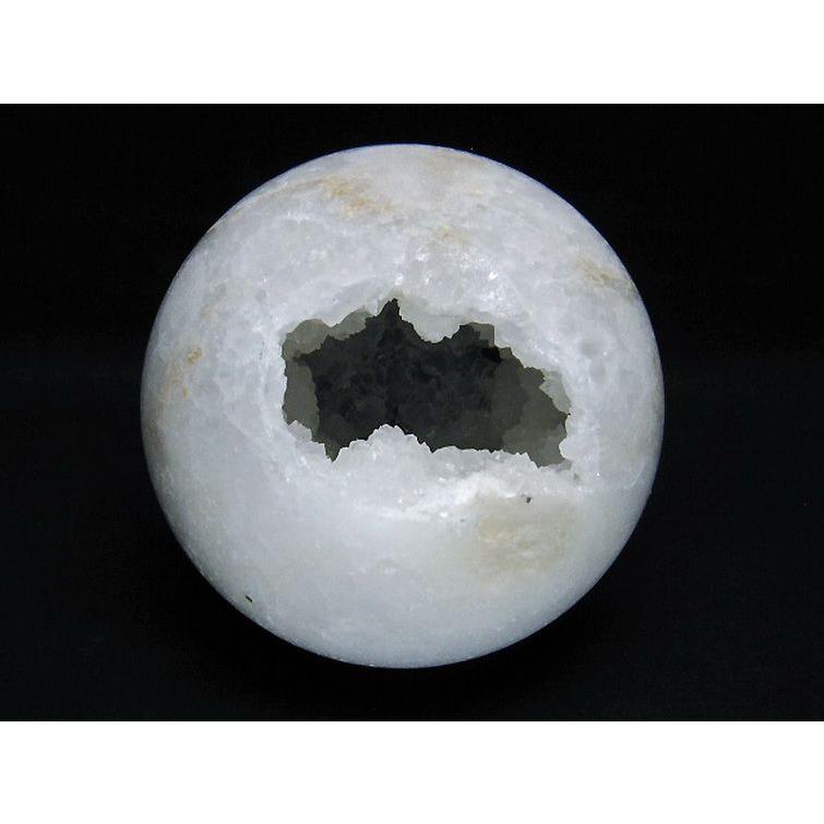 1.1Kg モロッコ産 水晶 笑口 丸玉 113mm t722-1041_1