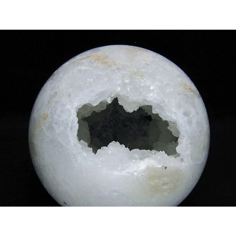 1.1Kg モロッコ産 水晶 笑口 丸玉 113mm t722-1041_2