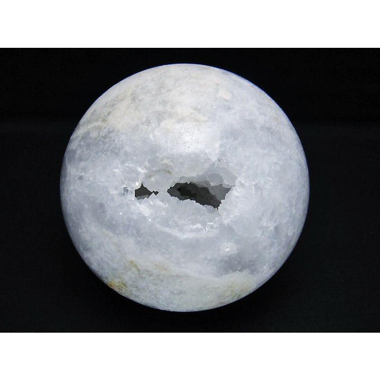 1.1Kg モロッコ産 水晶 笑口 丸玉 95mm t722-755