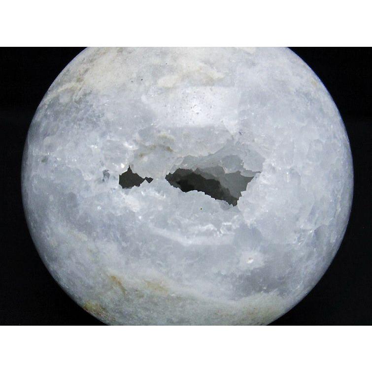 1.1Kg モロッコ産 水晶 笑口 丸玉 95mm t722-755