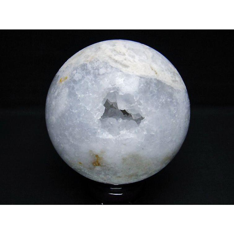 1.1Kg モロッコ産 水晶 笑口 丸玉 95mm t722-755