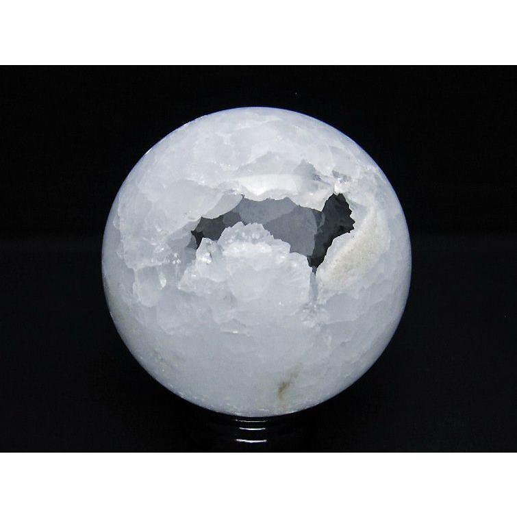 1.1Kg モロッコ産 水晶 笑口 丸玉 96mm t722-759