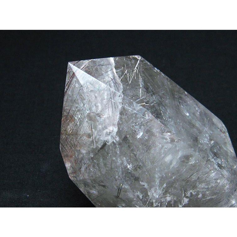 061524  ブラックルチルインクォーツ六角柱 061524 ブラックルチルインクォーツ六角柱