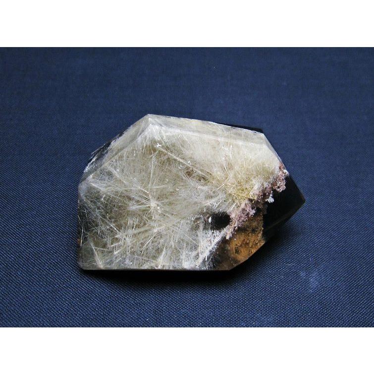 プラチナルチル　ルチルクォーツ　原石　希少　天然石　母岩付き　標本　透明感抜群 ルチルクォーツ 原石 プラチナルチル t725-2701 : 誠安天然石専門店