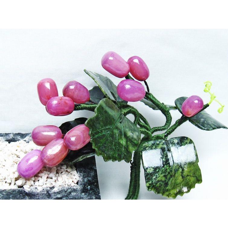 1.3Kg アゲート葡萄鉢植え 置物 t726-1482 : 誠安天然石専門店 - 通販