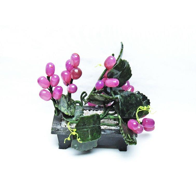 アゲートの置物 1.3Kg アゲート葡萄鉢植え 置物 t726-1484 : 誠安天然石専門店 - 通販