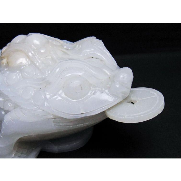 2.8Kg 漢白玉金蟾 置物 t726-1495 : 誠安天然石専門店 - 通販 - Yahoo