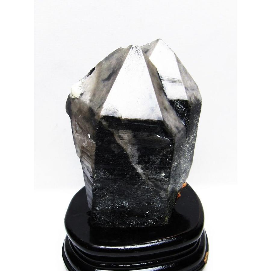 1.1Kg 山東省産 モリオン 純天然 黒水晶 クラスター t728-2097 : 誠安