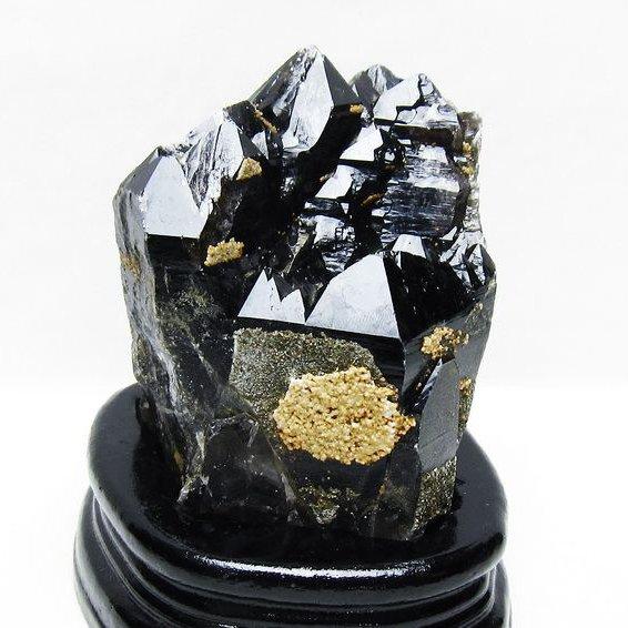 山東省産 モリオン 純天然 黒水晶 クラスター t728-2341 : 誠安