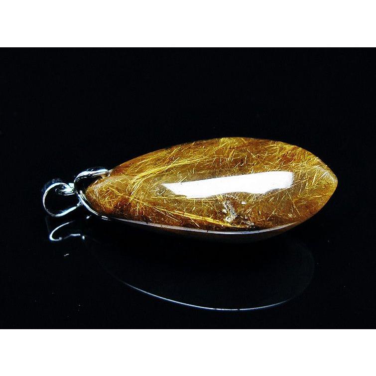 ルチルクォーツ ゴールドタイチンルチル ペンダント t741-2028 : 誠安