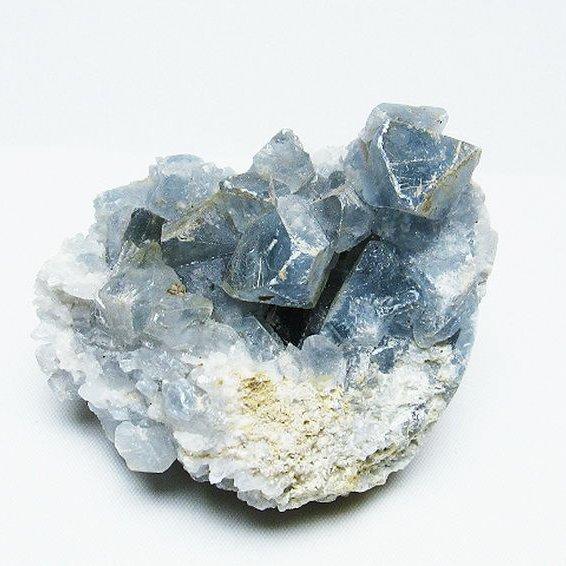 セレスタイト 天青石 ハートシェイプ 原石 t756-5173 : 誠安天然石専門