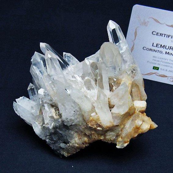 レムリアンシード　ミナスジェライス洲 水晶クラスター ミナスジェライス州コリント産 ※証明書付き レムリアン